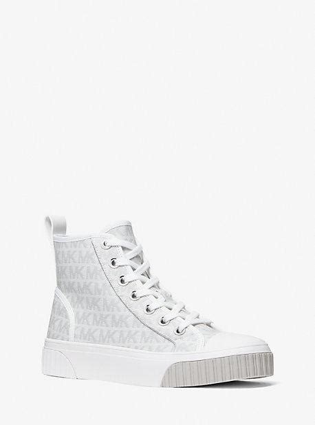 michael michael kors gertie high top logo sneakers|Gertie Signature Logo High.